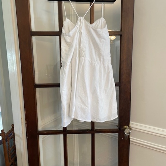 Gap White Embroidered Cami Dress, Size Medium Petite - Picture 6 of 7